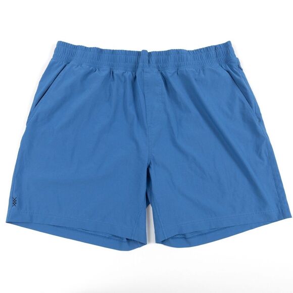 Rhone Mens Blue Shorts Sports XXL 7" Mako Short - Unlined Casual Comfortable EUC - Picture 1 of 12